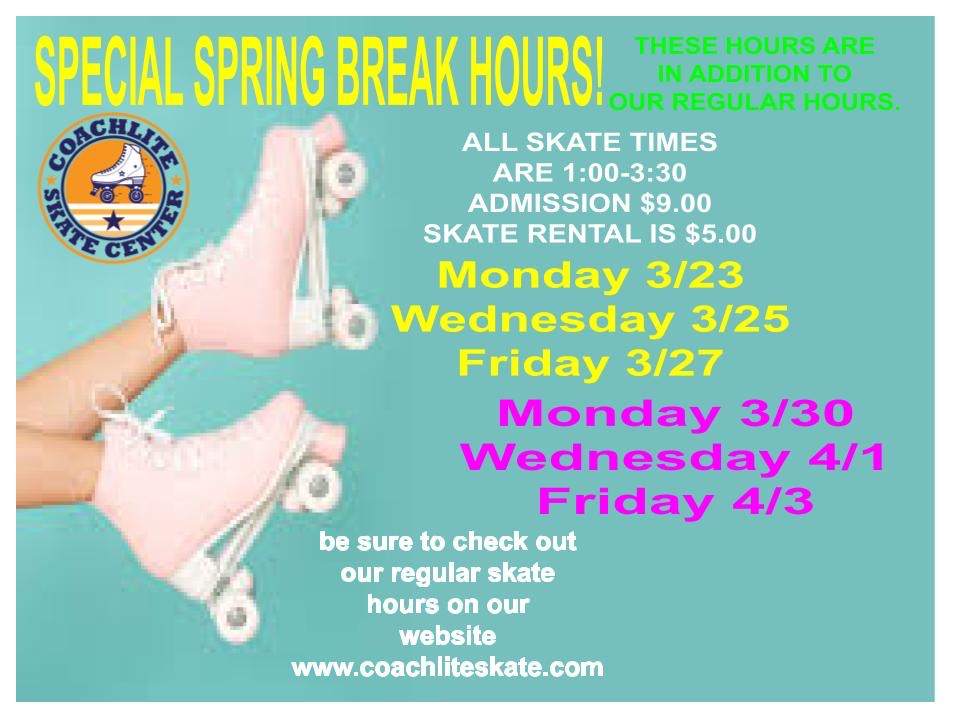 Spring Break Hours!!!